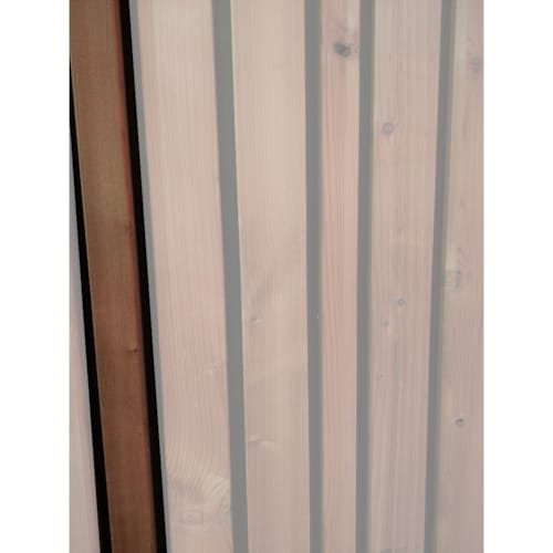 Bardage sapin thermo - Latte coins cassés - 18 x 68 x 2450 mm