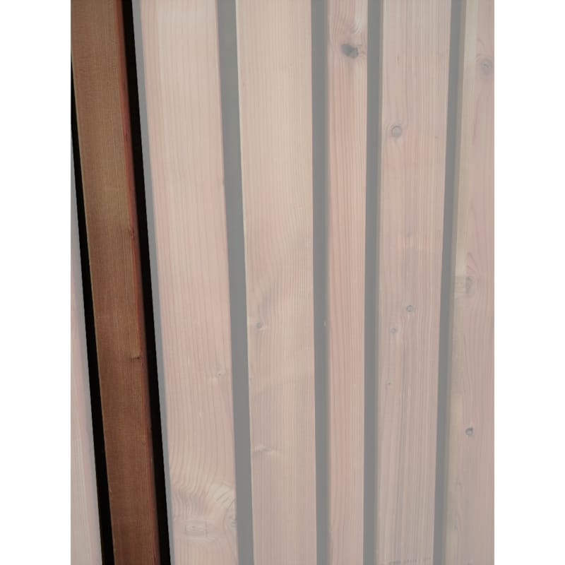 Bardage sapin thermo - Latte coins cassés - 18 x 68 x 2450 mm