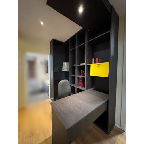 Aménagement de bureau en angle - CARBON BLACK