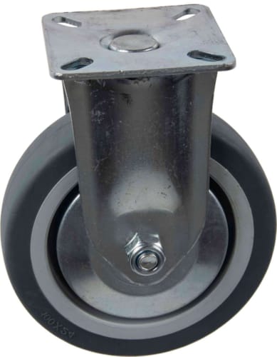 Roulette en Thermoplastique Rubber Fixe 100 mm