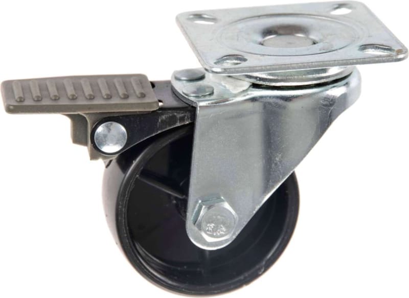 Roulette en Polypropylène Pivotante avec Frein 50 mm