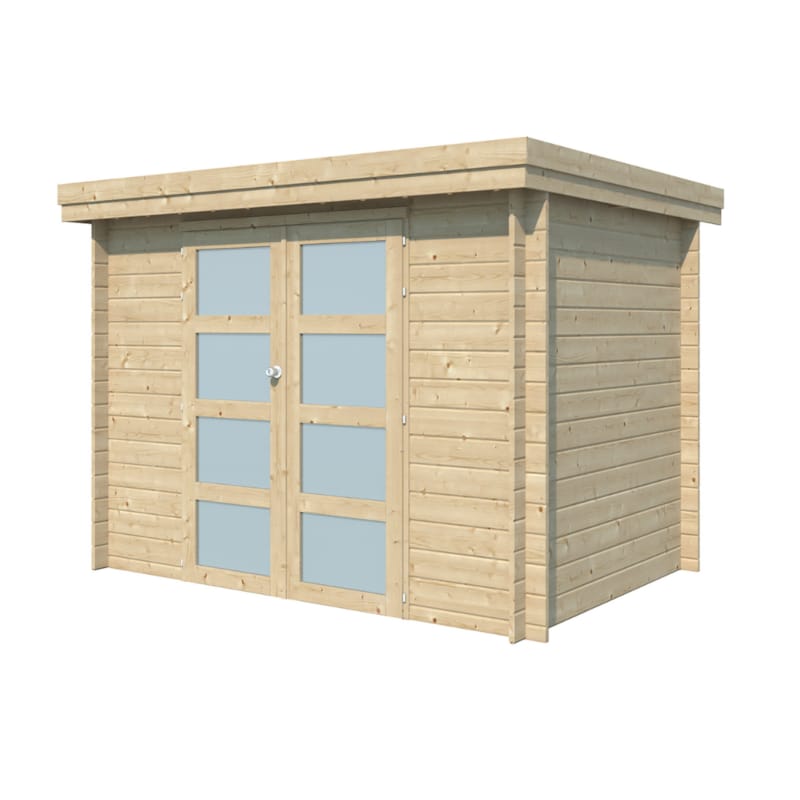 Chalet moderne Oregon - Epicéa 28 mm - 295 x 205 + 10 cm