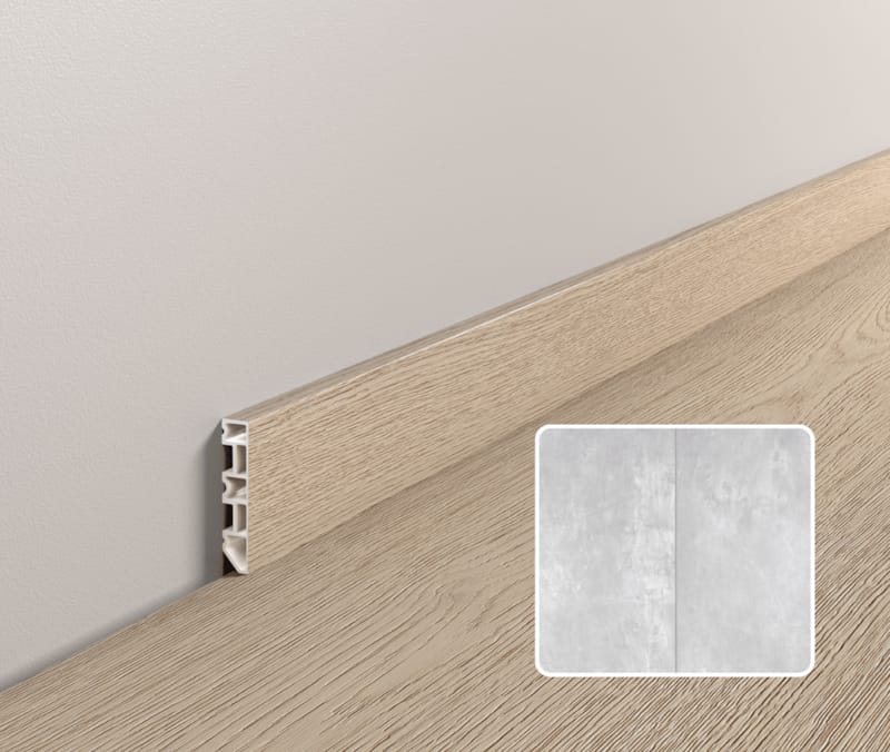 Plinthe moderne Coretec ESSENTIALS - Columba - 31853 - 13 x 58 x 2400 mm