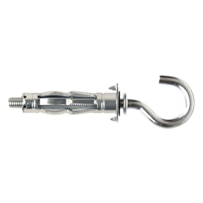 Chevilles Métalliques Corps Creux + Crochet-C M4x38 Zn 5 Pces