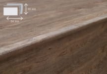 Profile d'escalier Coretec ESSENTIALS - Blackstone Oak - 3707 - 2400mm x 54mm x 30mm