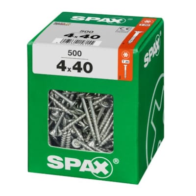 SPAX vis T-STAR+ WIROX - 4x40 XXL (boite 500 pces)