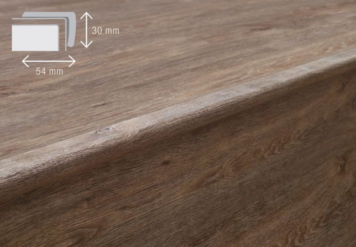 Profile d'escalier Coretec ESSENTIALS - Jasper Oak - 39601 - 2400mm x 54mm x 30mm