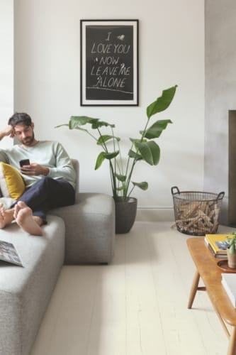 Parquet stratifié Quick-Step Capture - Chêne peint blanc 4753 - 9 x 212 x 1380 mm