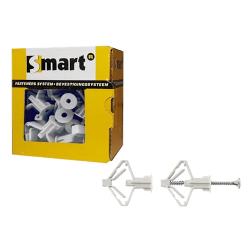 Cheville SMART corps creux nylon + vis TF 8 x 40 (boite 25 pces)