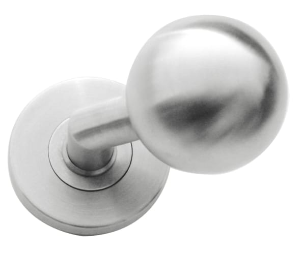 Bouton de meuble BS 50 - Inox sur rosace