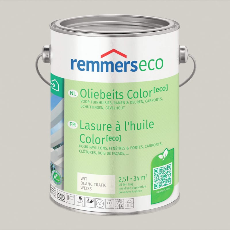 Remmers Lasure à L'Huile Color Eco 2,5 L - Gris Claire