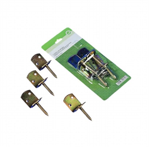 Support inox blister de 4 pieces