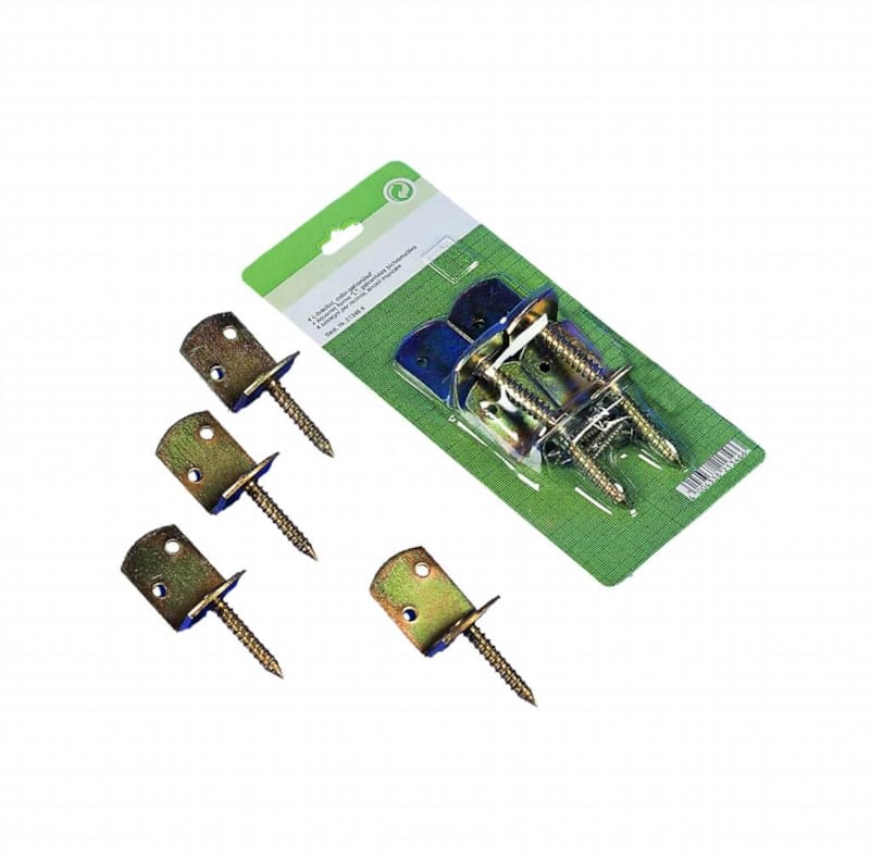 Support inox blister de 4 pieces