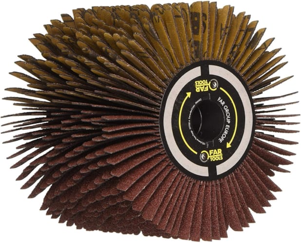 Brosse à lanieres abrasives 120x100mm