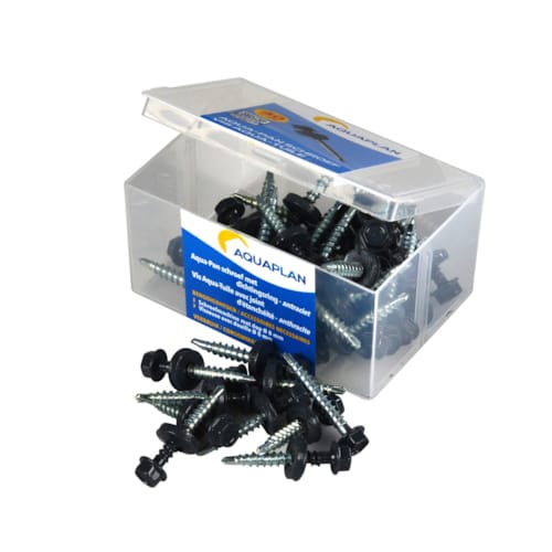 Aqua-Tuile vis (40 pc.) - anthracite