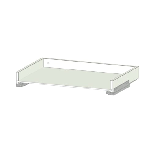 MOKI ESPACE bloc tiroir blanc meuble 750 mm pour face de 155 mm (face non comprise)