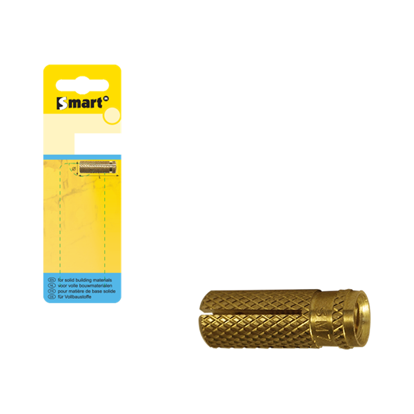 Cheville SMART en laiton M10 x 32 (blister 5 pces)