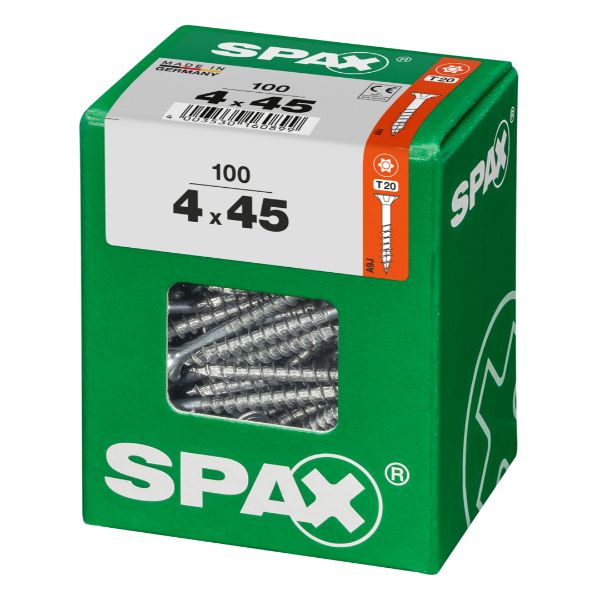 SPAX vis T-STAR+ WIROX - 4x45 L (boite 100 pces)