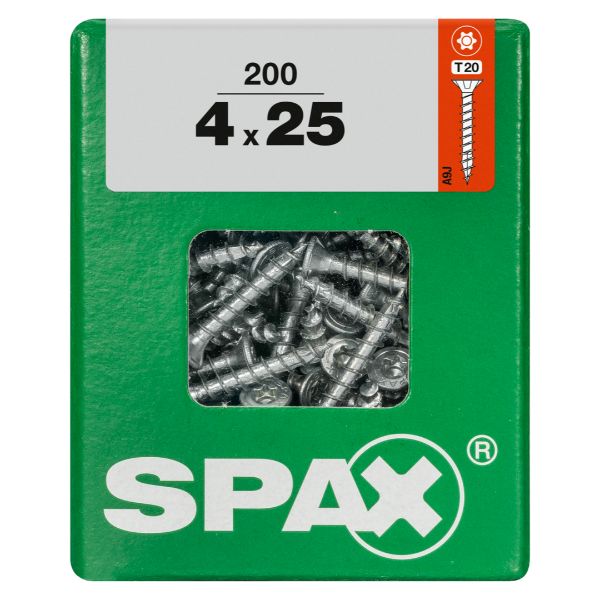 SPAX vis T-STAR+ WIROX - 4x25 L (boite 200 pces)