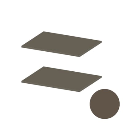 MOKI ESPACE tablettes mobiles latté 750 mm - 2 pc