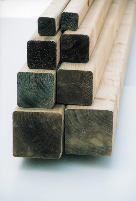 Poteau carré raboté autoclavé 90x90 mm 2m10