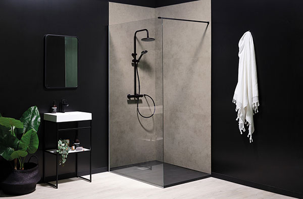 DUMAWALL XL SANIKIT Dark cement 85 x 90cm