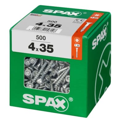 SPAX vis T-STAR+ WIROX - 4x35 XXL (boite 500 pces)