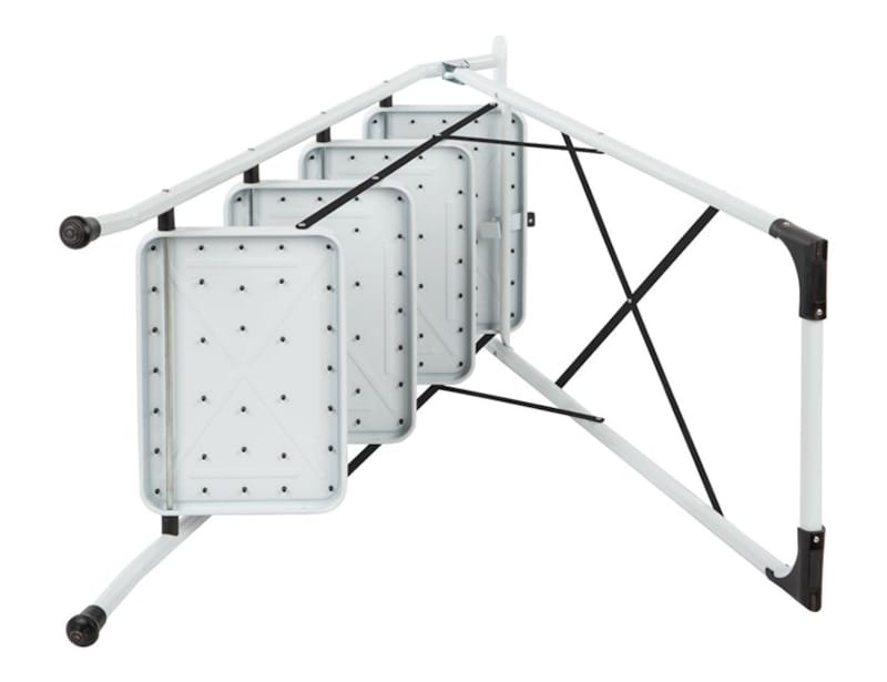 Escabelle - 4 marches larges - Blanc