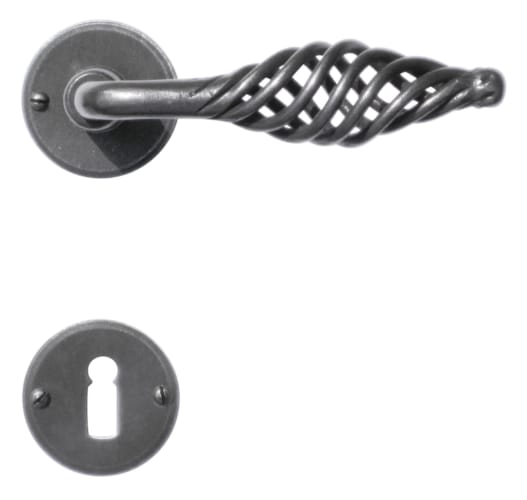 Poignée de porte Spiralus fer rond - R+E