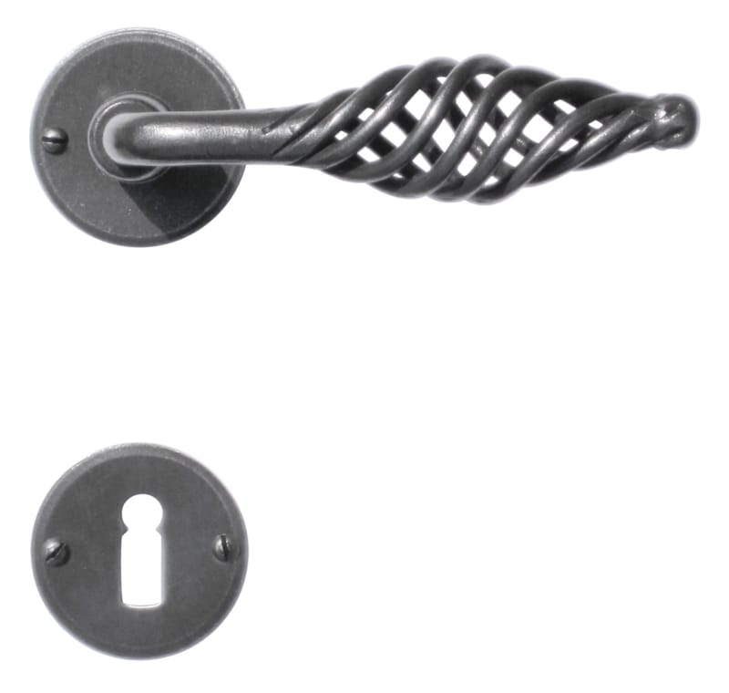 Poignée de porte Spiralus fer rond - R+E