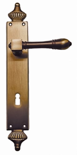 Poignée de porte Sofie Fumé plaque 110