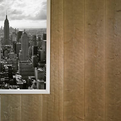 Lambris VERNILAND sapin PURE - GENERATION - arraché nacré grège - 17mm x 185mm x 2m50