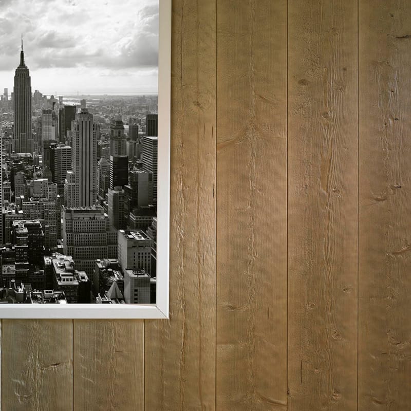 Lambris VERNILAND sapin PURE - GENERATION - arraché nacré grège - 17mm x 185mm x 2m50