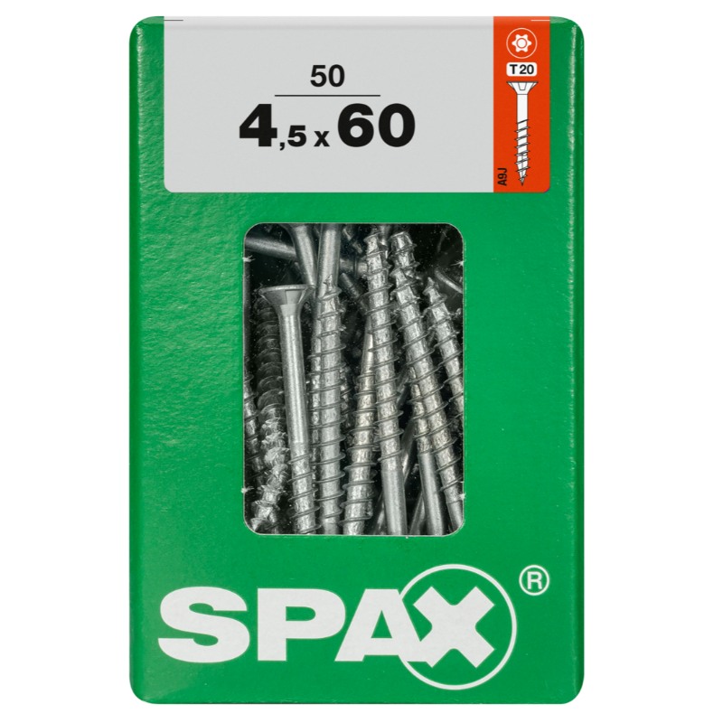SPAX vis T-STAR+ WIROX - 4,5x60 L (boite 50 pces)