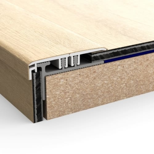 Sous-profilé en aluminium Incizo pour escaliers - 17 x 33 x 2000mm - NEVINCPBASE1