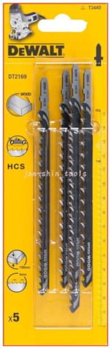 Stanley 5 Lames de Scie HCS Bois Coupe Rapide jusqu'à 100 mm