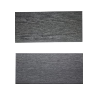 Terrasse Fiberdeck composite tubulaire 22,5 x 138 x 3000 mm - dark grey creux