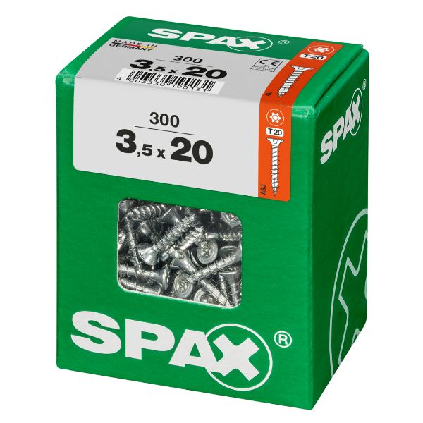 SPAX vis T-STAR+ WIROX - 3,5x20 L (boite 300 pces)