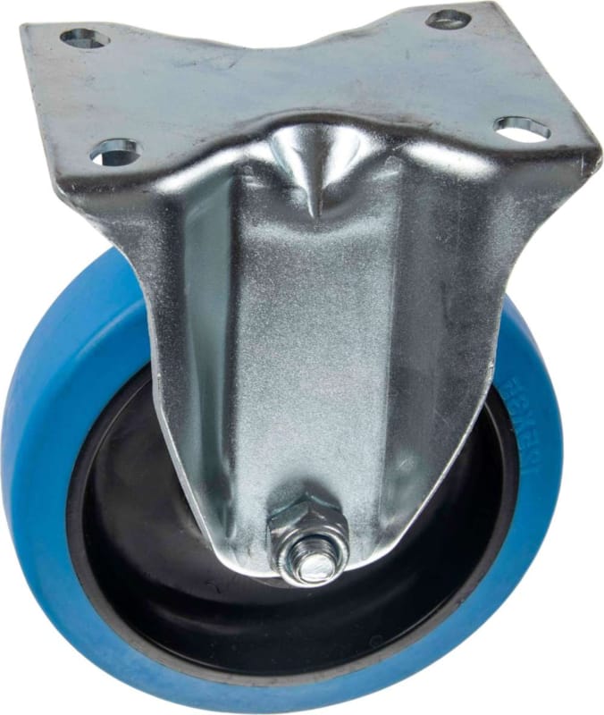 Roulette Caoutchouc Élastique Fixe 125 mm