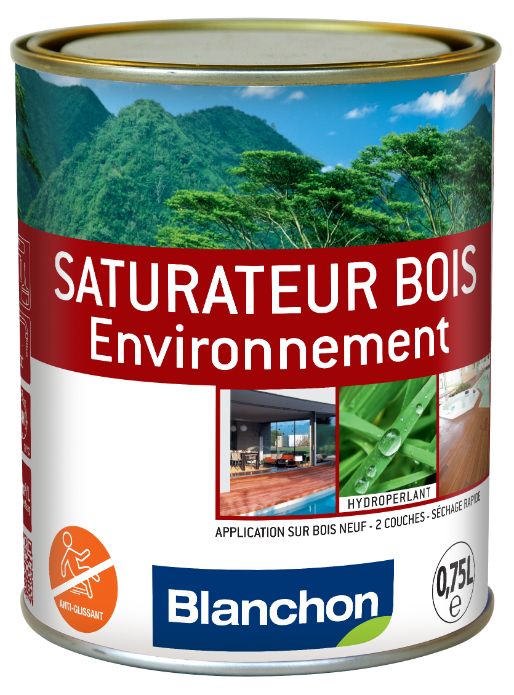 Blanchon Saturateur bois Environnement - 0,75 L - Chêne brulé
