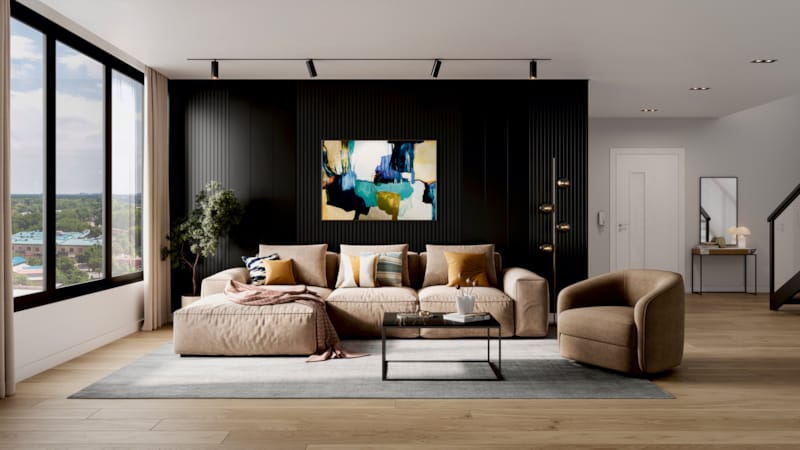 Lambris UniqueDesign - Noir mat uni - 12 x 250 x 2600 mm