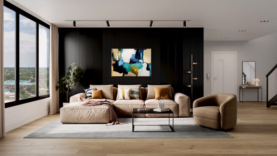 Lambris UniqueDesign - Noir mat uni - 12 x 250 x 2600 mm