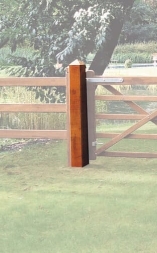 Poteau en bois exotique CL I 1m70x170 mm 2,80 m