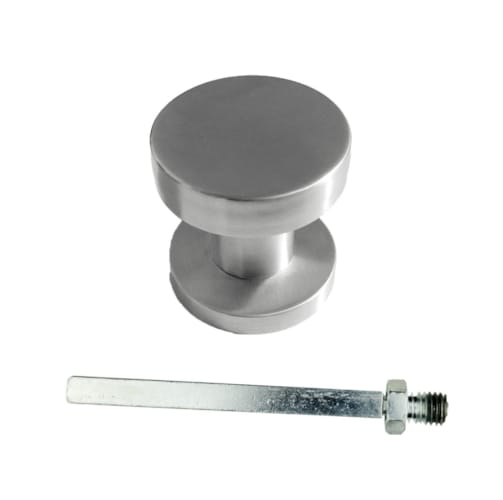 Bouton plat inox plus