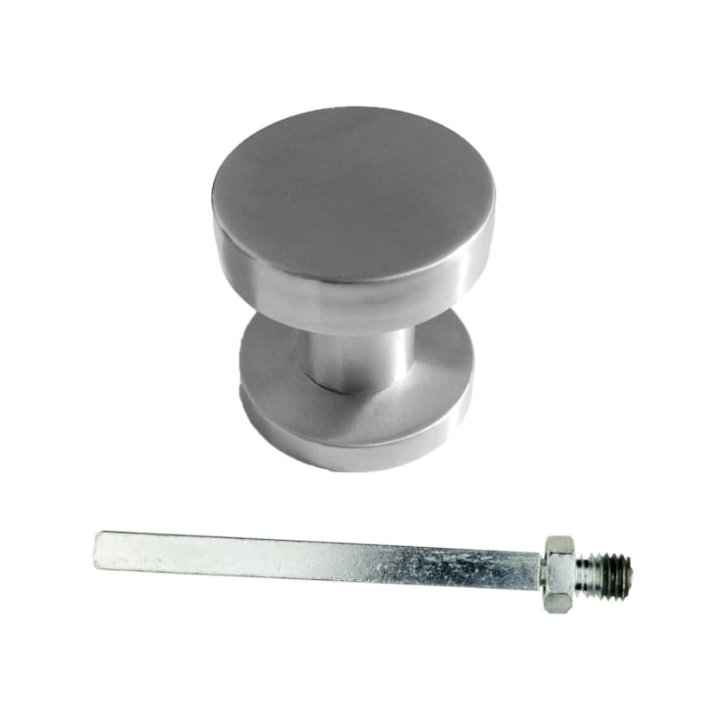 Bouton plat inox plus