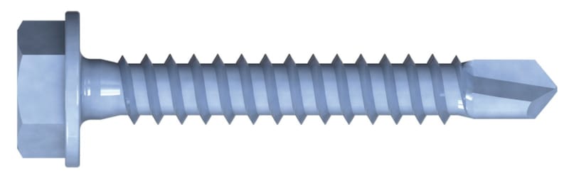 Vis à tôle autoperceuses DIN type K acier blanc - 48 X 32 - boite de 12