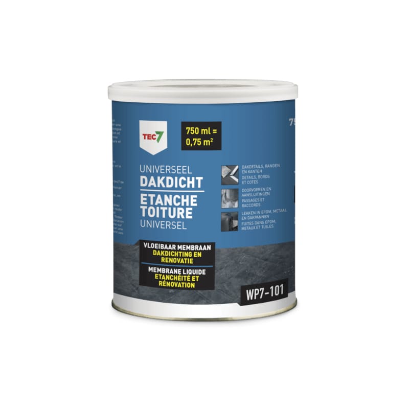 Tec7 Etanche Toiture Universel - Bidon 750 ml - WP7-101