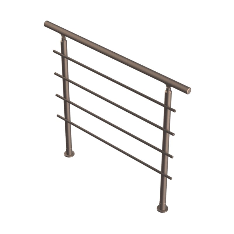 Bretagne - Garde-corps étage "J" Alu anodisé 120cm