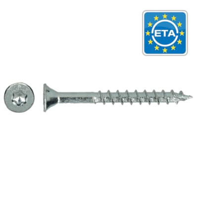 Vis à Bois Universelle Hapax TF-T25 Zn 200 Pces - Ø5x90 mm