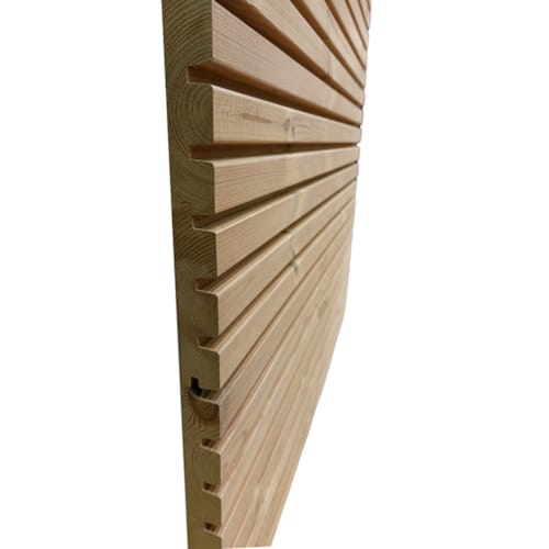 Bardage sapin thermowood triple - 32 x 140 x 4200 mm